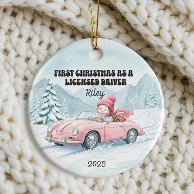 Personalized Christmas Ornament 2026 - Our First Christmas Engaged