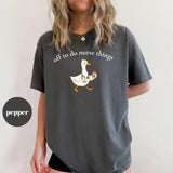 Pepper Comfort Colors 1717 T-shirt with Off To Do Nurse Things design