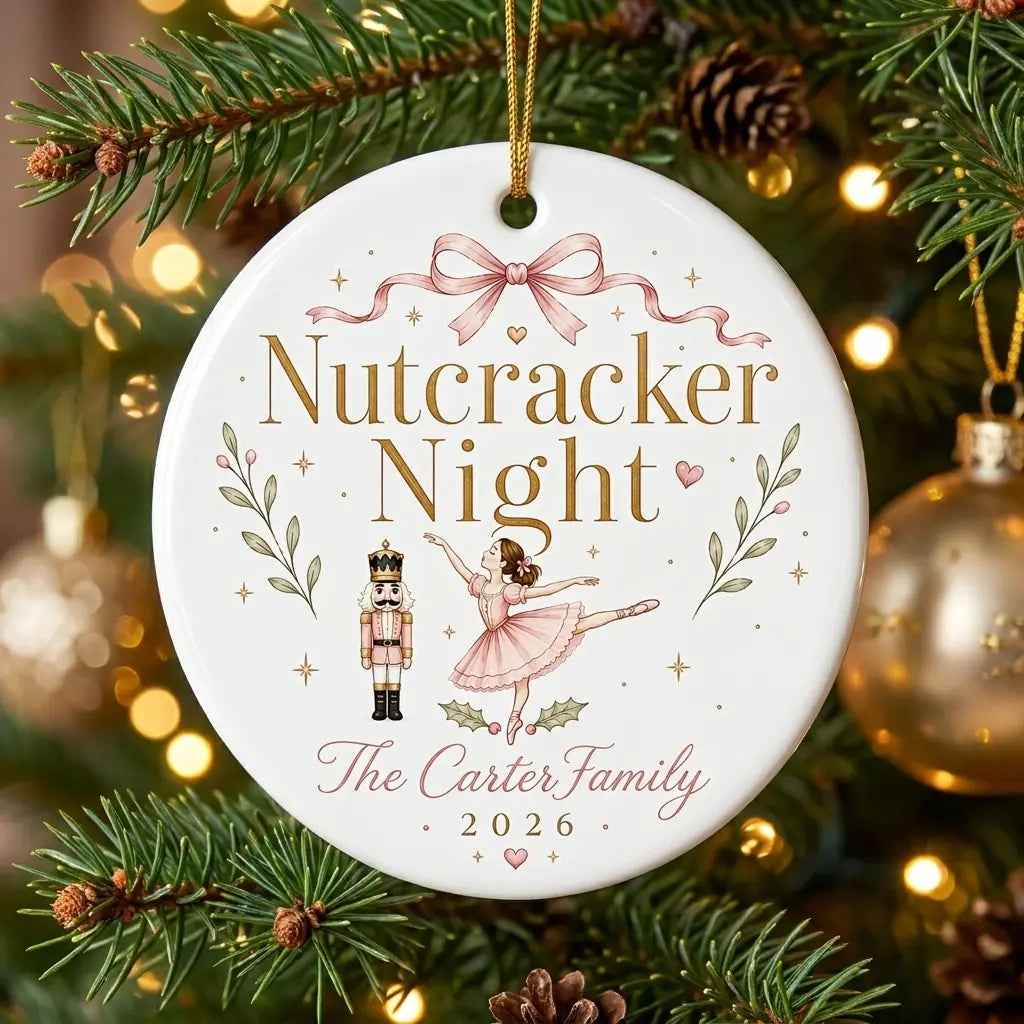 Clara Ballet Personalized Nutcracker Christmas Ornament tree