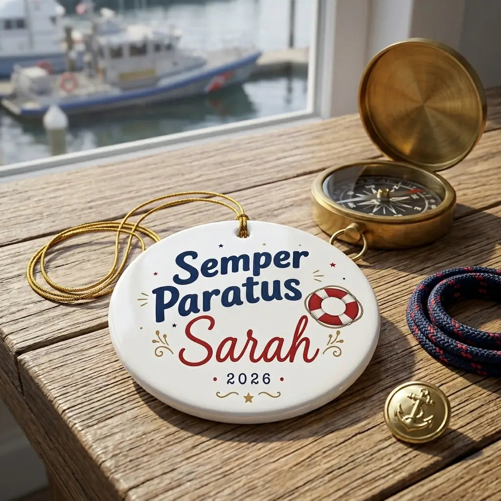 Coast Guard Personalized Military Christmas Ornament lifestyle