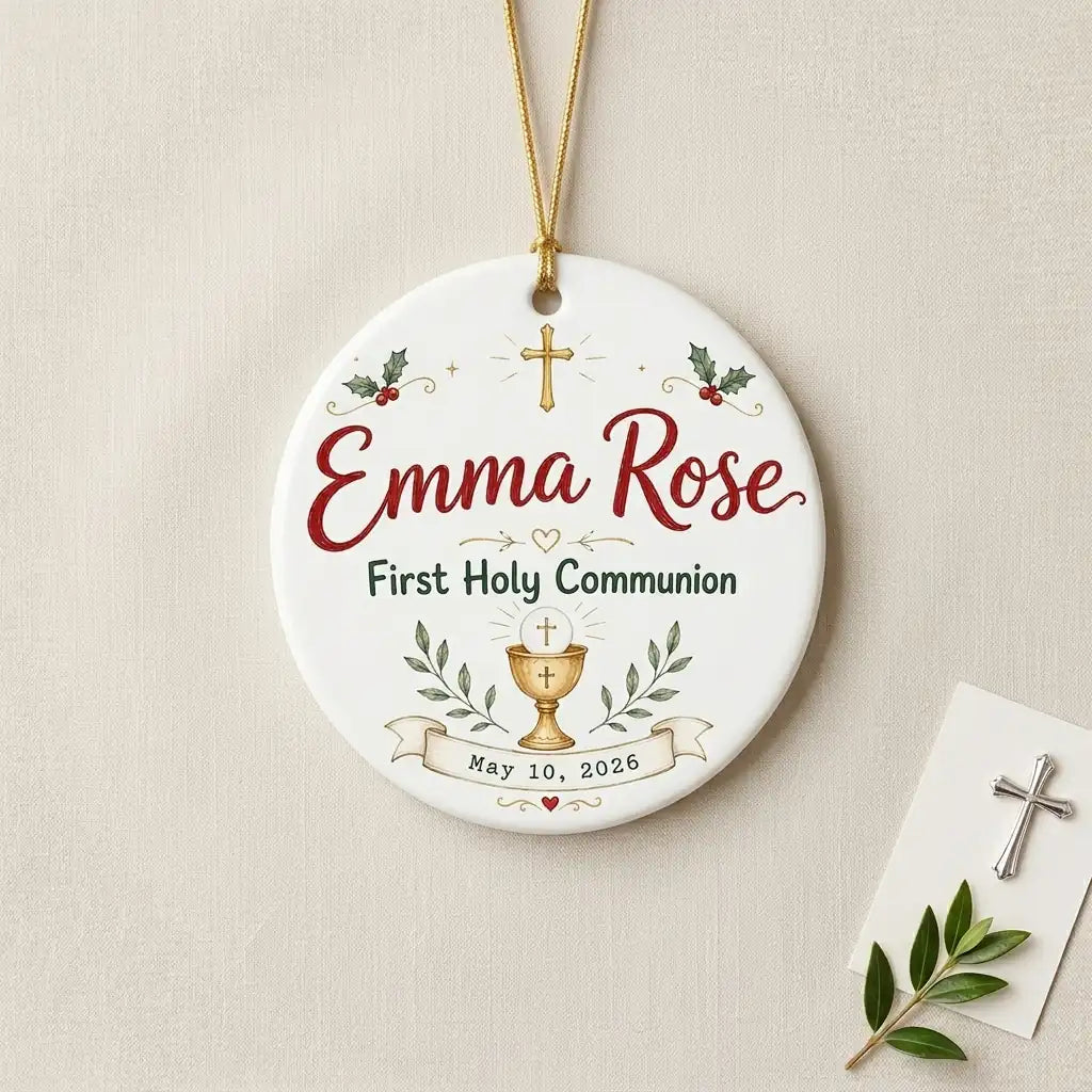 Communion Classic Personalized First Communion Communion Ornament detail 2