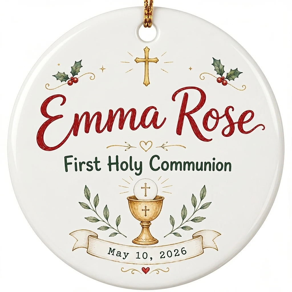 Communion Classic Personalized First Communion Communion Ornament hero