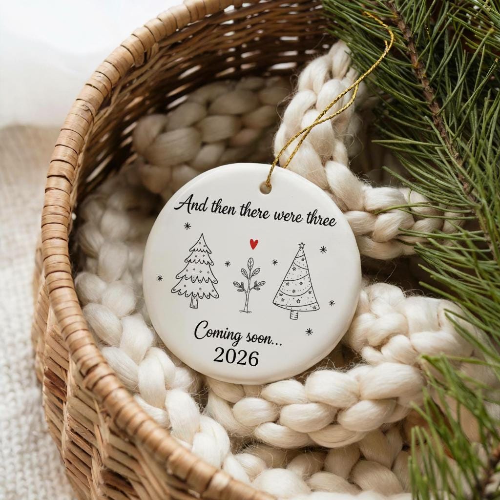 Decorative ornament with text and illustrations in a basket with decorative elements