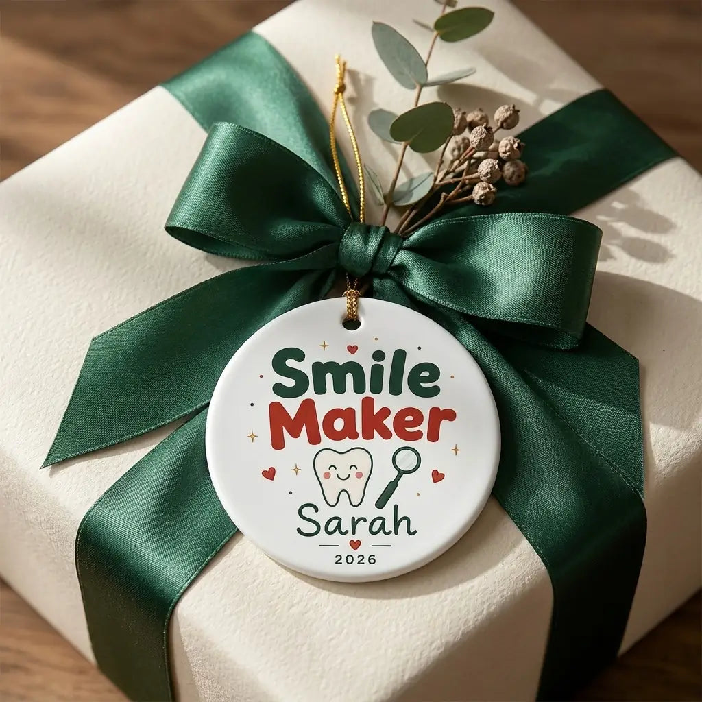 Dental Hygienist Personalized Nurse Christmas Ornament gift