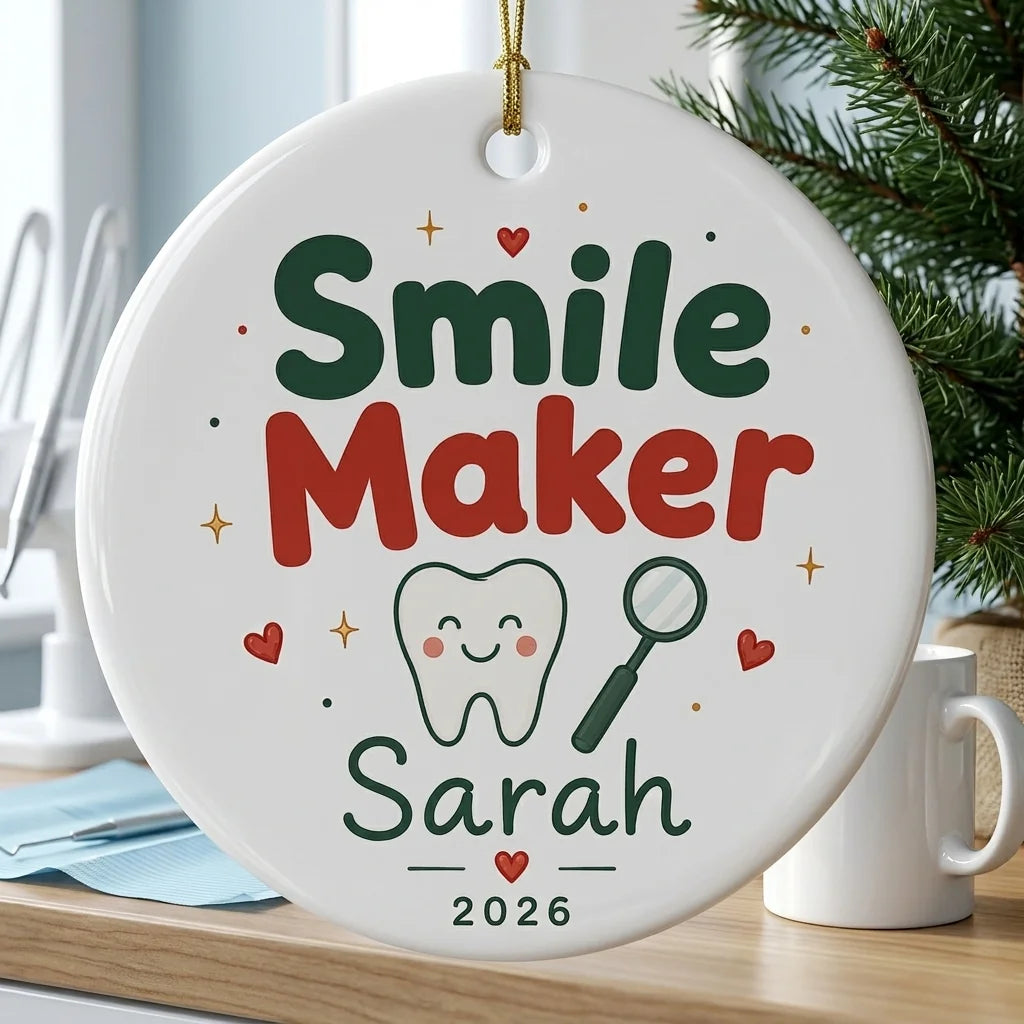 Dental Hygienist Personalized Nurse Christmas Ornament lifestyle