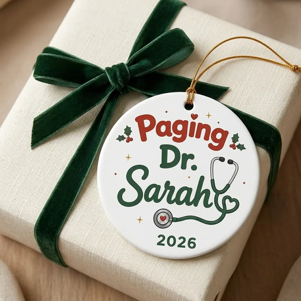 Doctor Classic Personalized Nurse Christmas Ornament gift