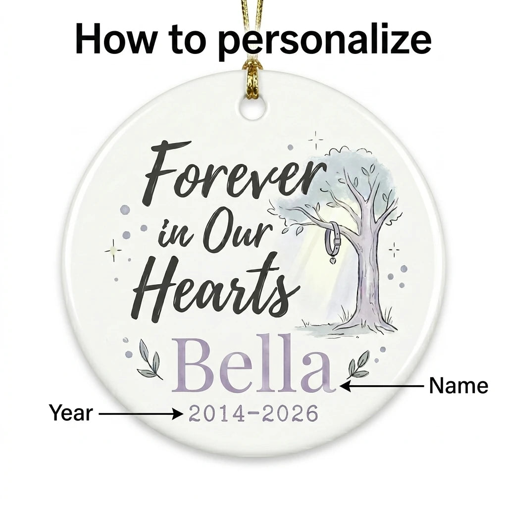 Dog at Tree Personalized Pet Memorial Christmas Ornament 2026 guide