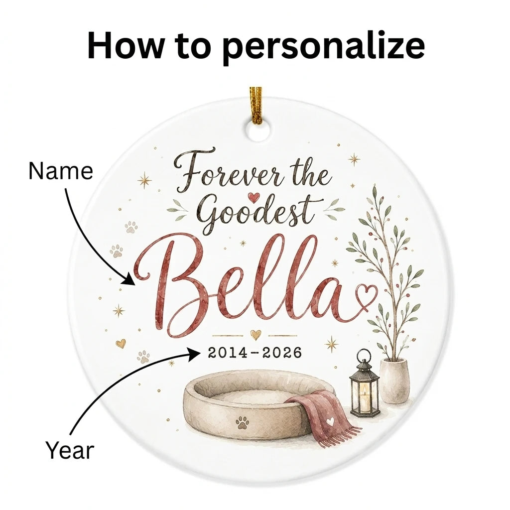 Dog at Tree Personalized Pet Memorial Christmas Ornament 2026 guide 2