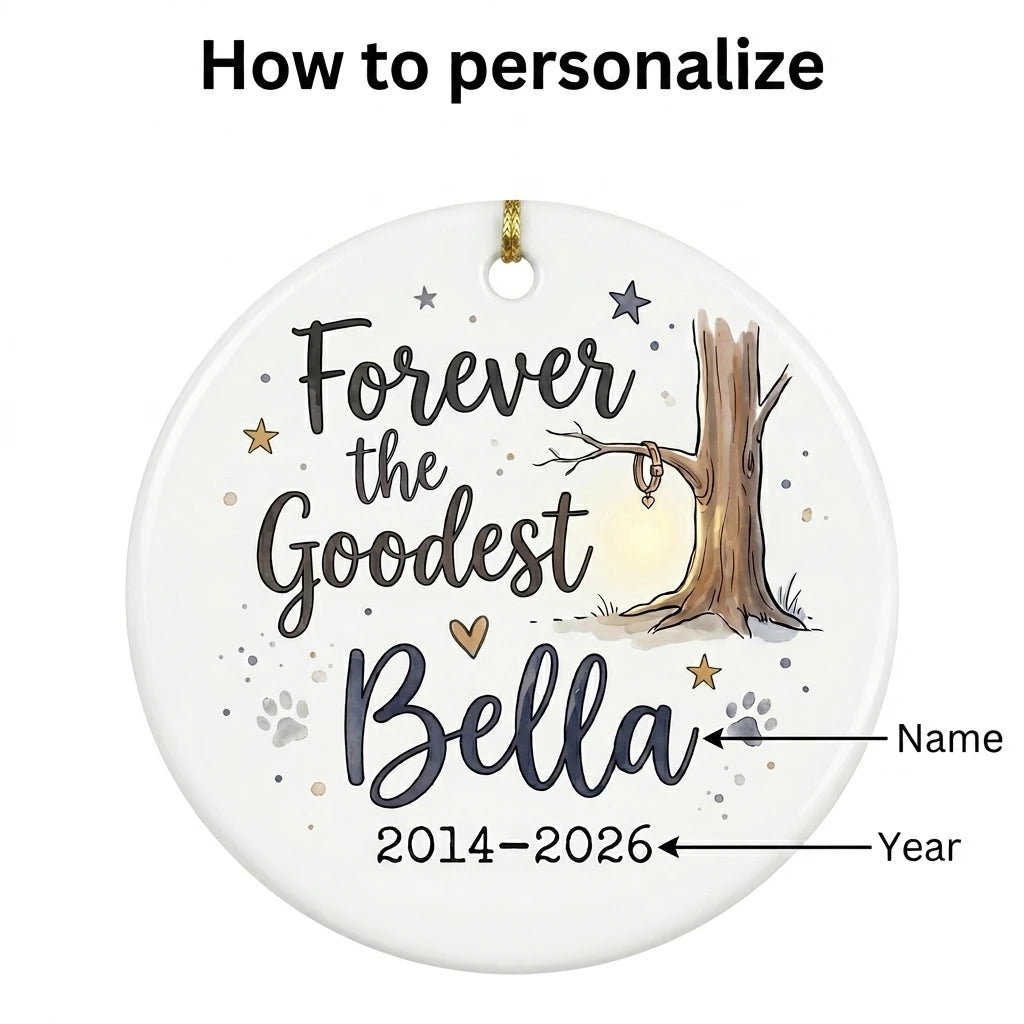 Dog at Tree Personalized Pet Memorial Christmas Ornament 2026 guide 3