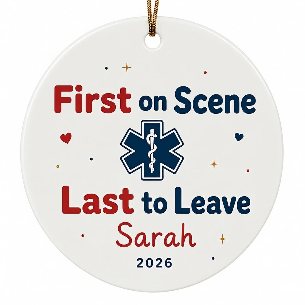 EMT Paramedic Personalized Nurse Christmas Ornament 2026 hero