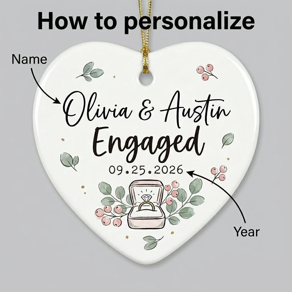 Engaged Ring Box Personalized Engaged Christmas Ornament 2026 guide