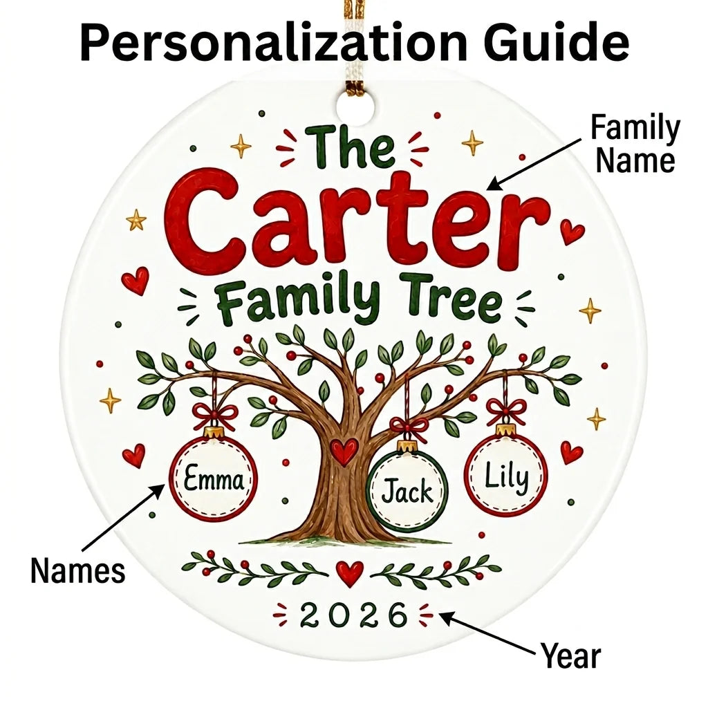 Family Tree Personalized Family Names Christmas Ornament 2026 guide