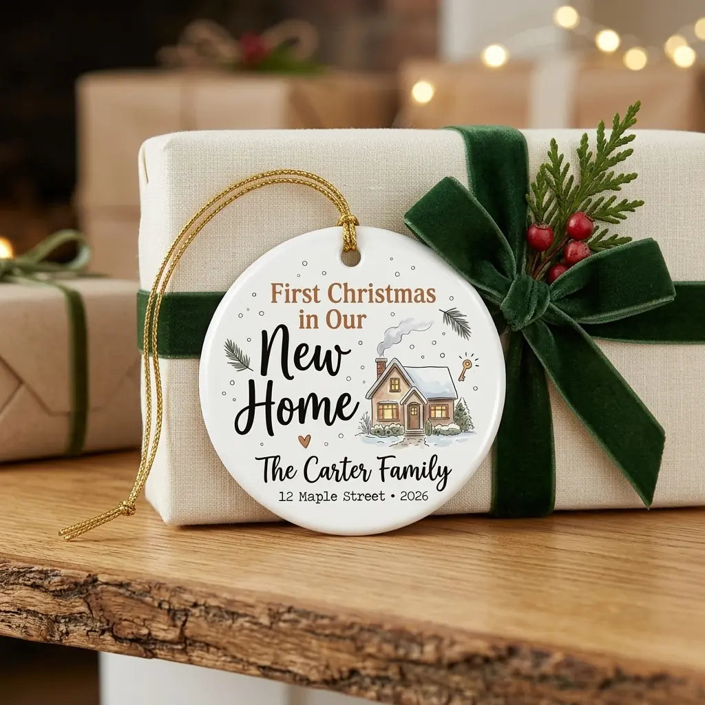 Farmhouse Home Personalized New Home Christmas Ornament 2026 gift