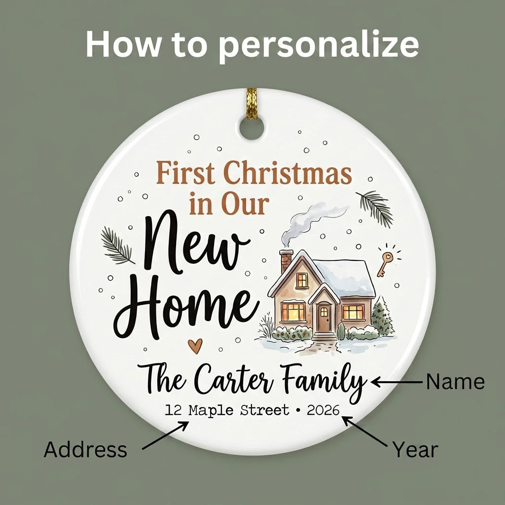 Farmhouse Home Personalized New Home Christmas Ornament 2026 guide