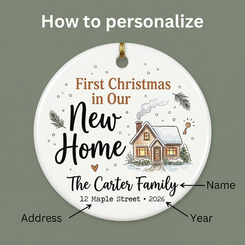 Farmhouse Home Personalized New Home Christmas Ornament 2026 guide