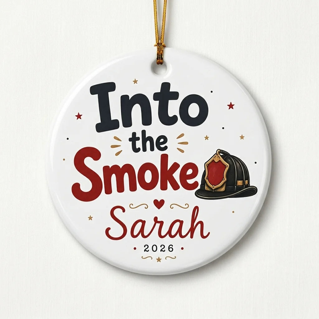 Firefighter Personalized Military Christmas Ornament 2026 hero