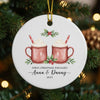 Personalized Christmas Ornament 2025 - Our First Christmas Engaged