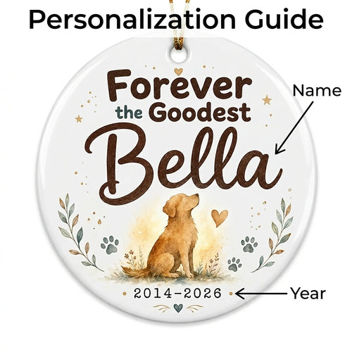 Forever Good Boy Watercolor Personalized Pet Memorial Christmas Ornament 2026 guide