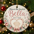 Forever Heart Dog Personalized Pet Memorial Christmas Ornament 2026 tree
