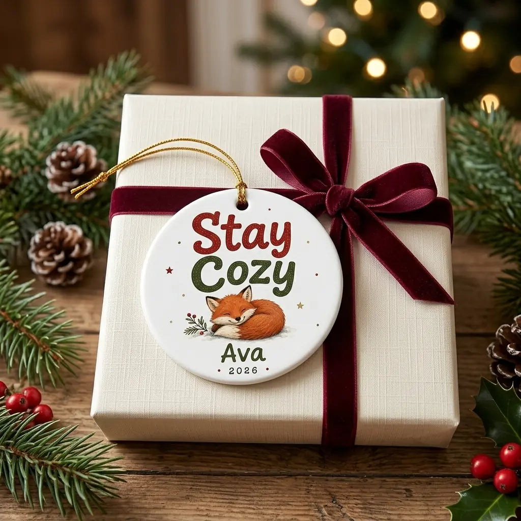 Fox & Pine Personalized Pet Christmas Ornament 2026 gift