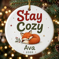 Fox & Pine Personalized Pet Christmas Ornament 2026 tree