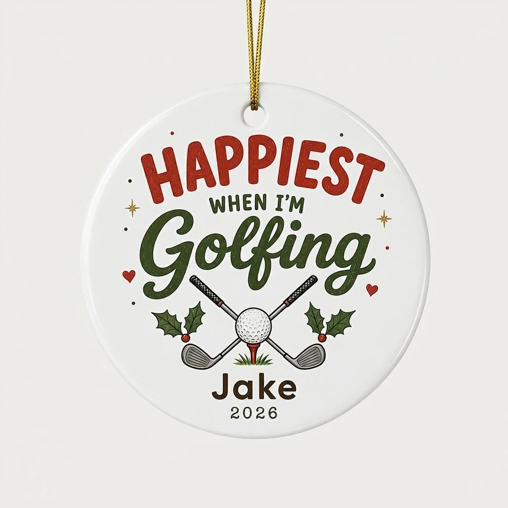 Golf Wreath Personalized Outdoor Sports Christmas Ornament 2026 hero