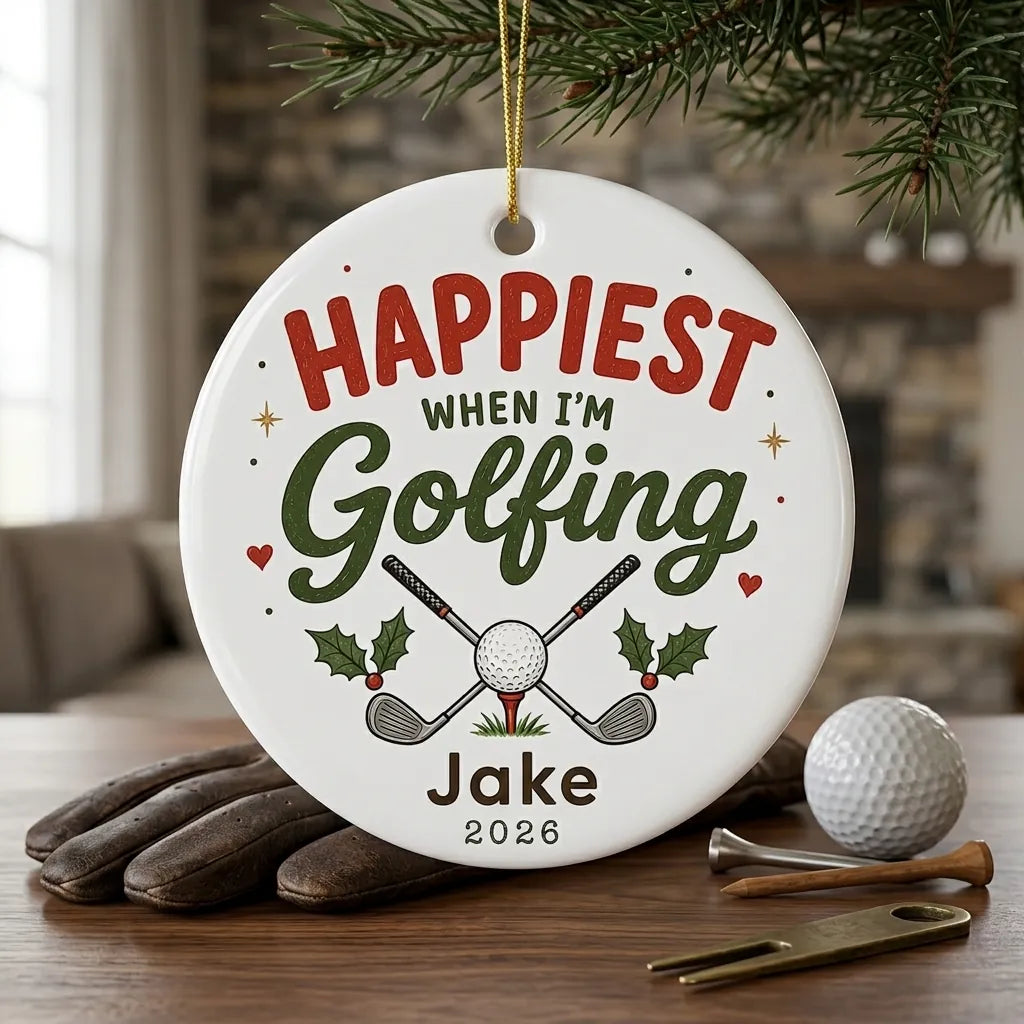 Golf Wreath Personalized Outdoor Sports Christmas Ornament 2026 lifestyle