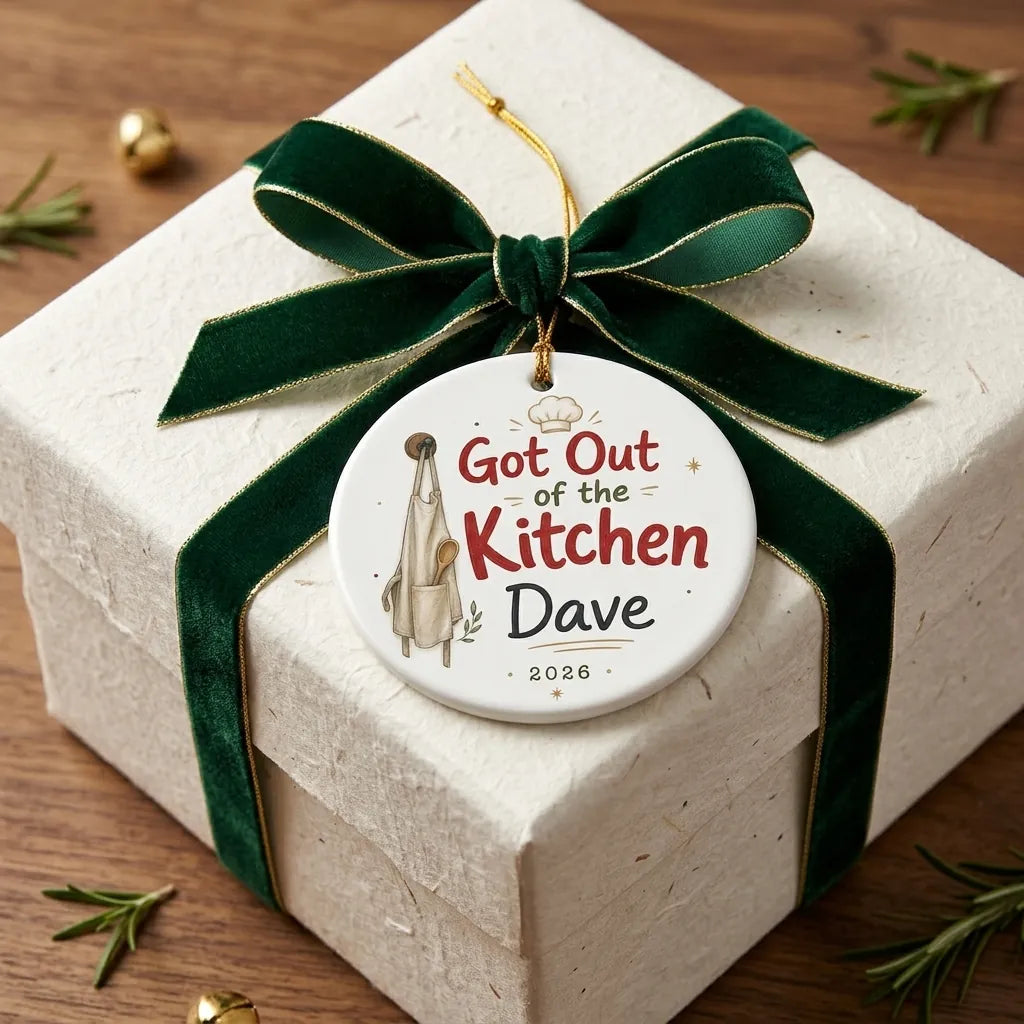 Got out of the Kitchen Personalized Cooking Retirement Christmas Ornament 2026 gift