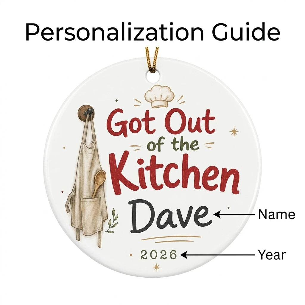 Got out of the Kitchen Personalized Cooking Retirement Christmas Ornament 2026 guide