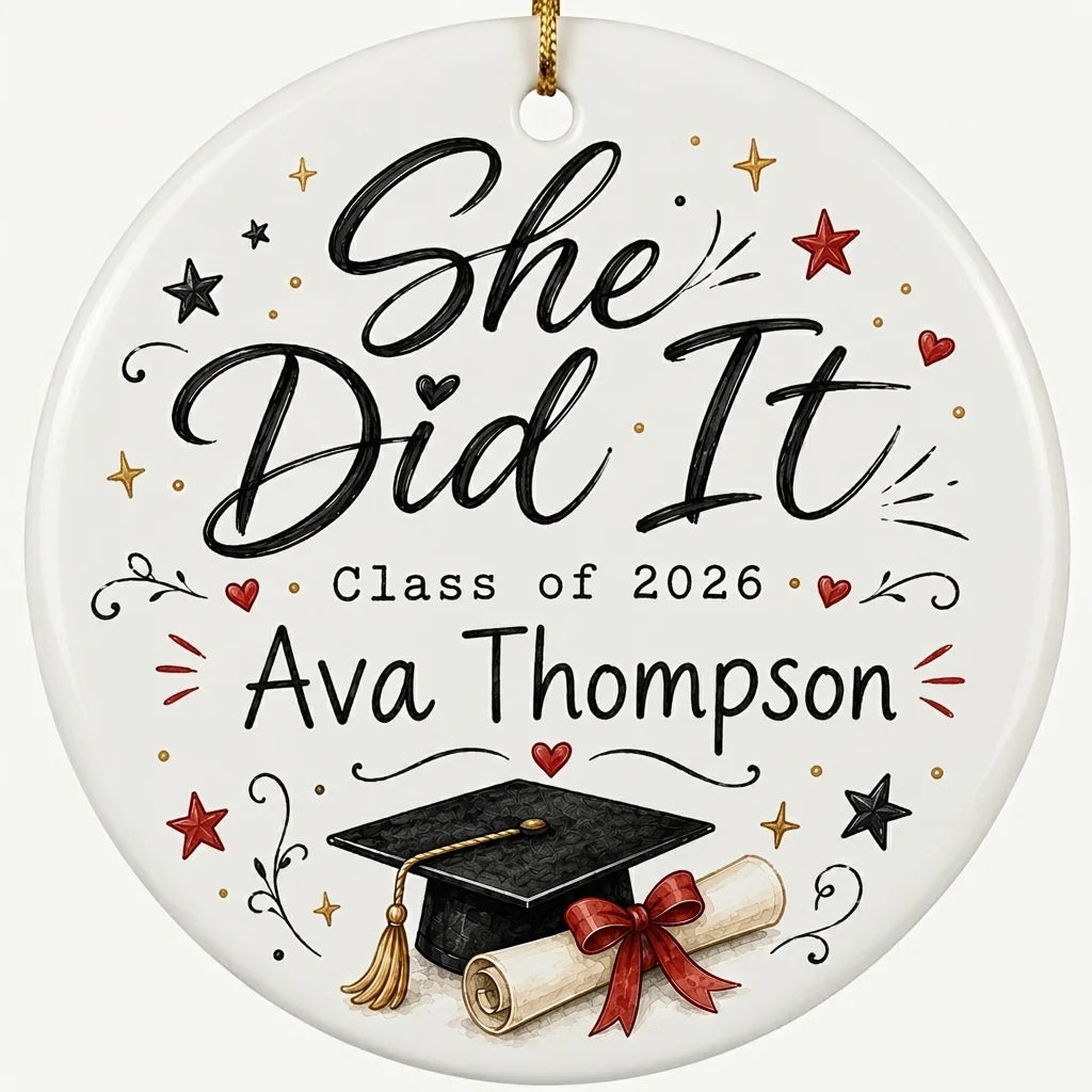 Gothmas Grad Personalized Graduation 2026 Halloween Ornament 2026 hero