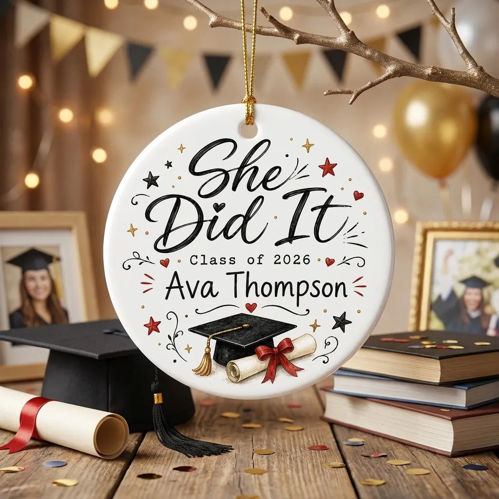 Gothmas Grad Personalized Graduation 2026 Halloween Ornament 2026 lifestyle