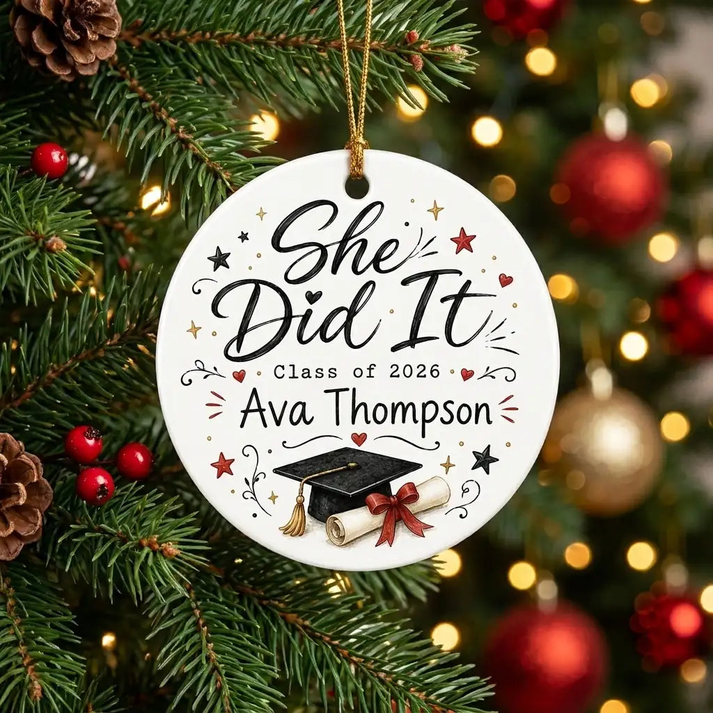 Gothmas Grad Personalized Graduation 2026 Halloween Ornament 2026 tree