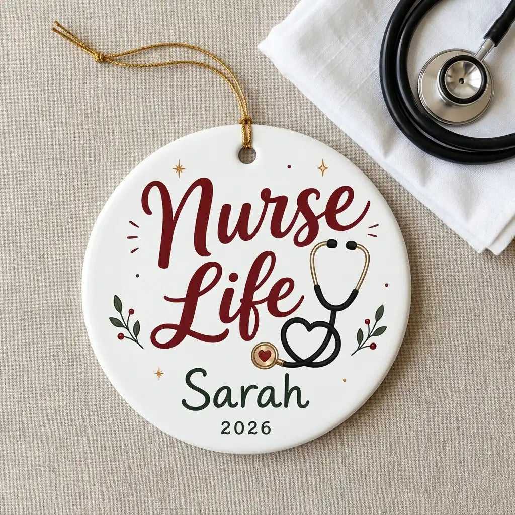 Gothmas Healthcare Personalized Nurse Halloween Ornament 2026 detail 2