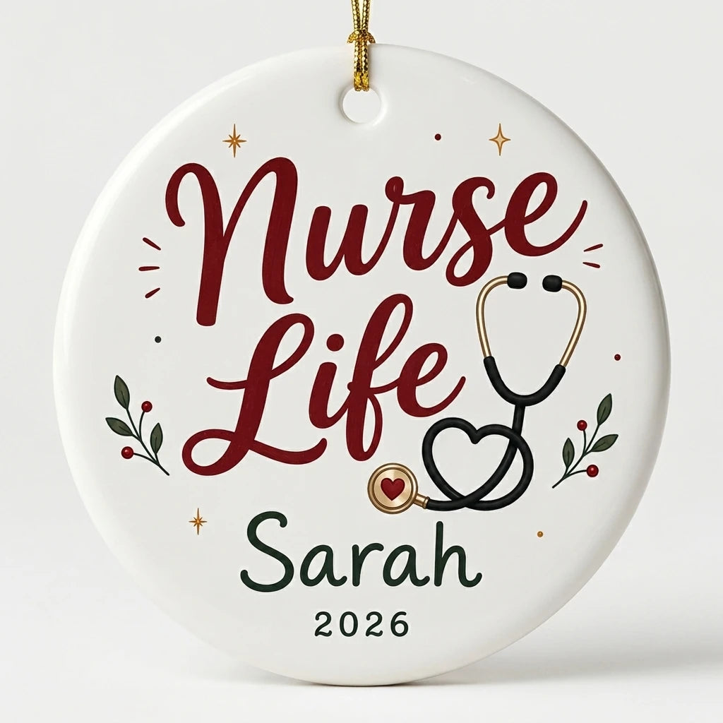 Gothmas Healthcare Personalized Nurse Halloween Ornament 2026 hero