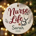 Gothmas Healthcare Personalized Nurse Halloween Ornament 2026 tree