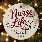 Gothmas Healthcare Personalized Nurse Halloween Ornament 2026 tree