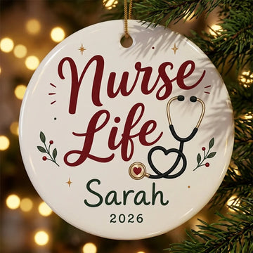 Gothmas Healthcare Personalized Nurse Halloween Ornament 2026 tree