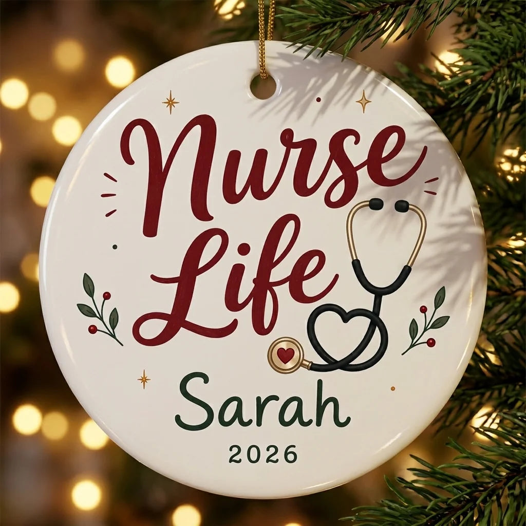 Gothmas Healthcare Personalized Nurse Halloween Ornament 2026 tree