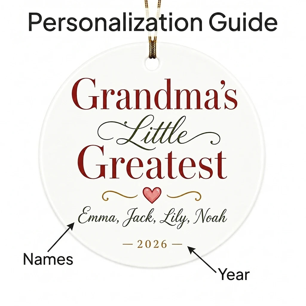 Grandma's Little Blessings Personalized Grandma Christmas Ornament 2026 guide