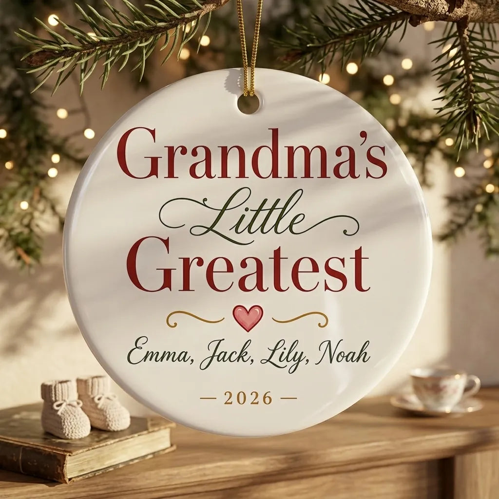 Grandma's Little Blessings Personalized Grandma Christmas Ornament 2026 lifestyle