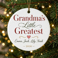 Grandma's Little Blessings Personalized Grandma Christmas Ornament 2026 tree