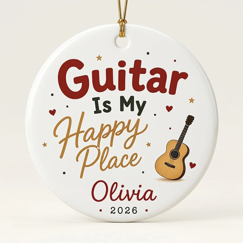 Guitar Christmas Personalized Music Christmas Ornament 2026 hero