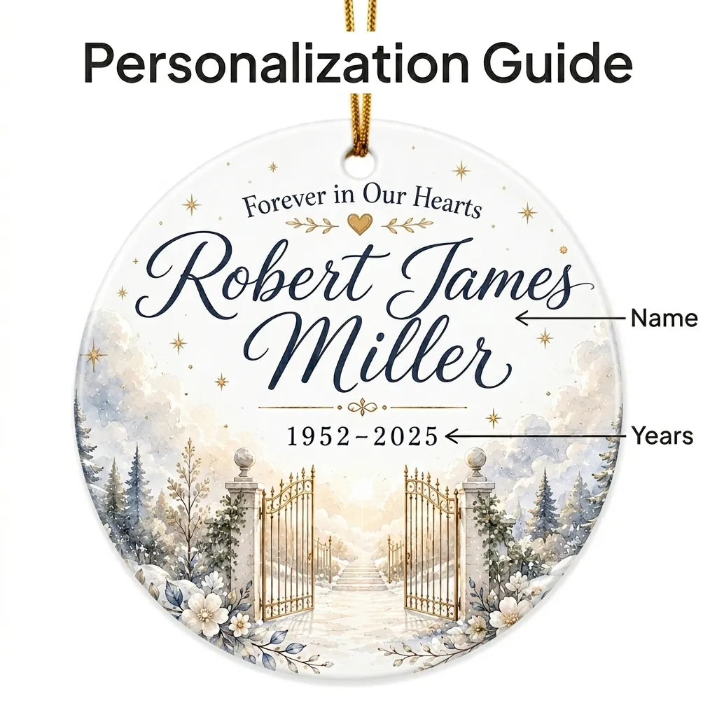 Heaven's Door Personalized Memorial Christmas Ornament 2026 guide