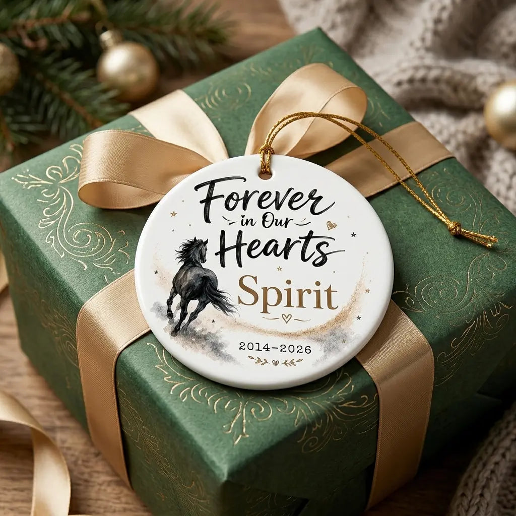 Horse Memorial Personalized Pet Christmas Ornament 2026 gift