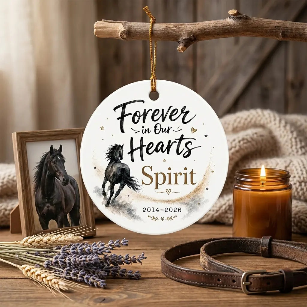 Horse Memorial Personalized Pet Christmas Ornament 2026 lifestyle