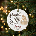 Horse Portrait Personalized Pet Christmas Ornament 2026 tree