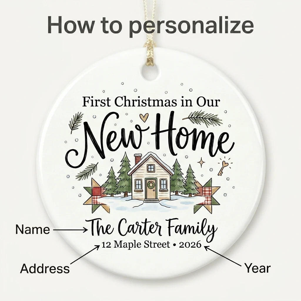 Key & Wreath Personalized New Home Christmas Ornament 2026 guide