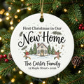 Key & Wreath Personalized New Home Christmas Ornament 2026 tree