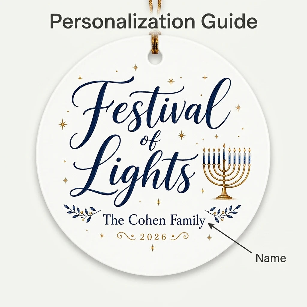 Menorah Classic Personalized Hanukkah Hanukkah Ornament 2026 guide