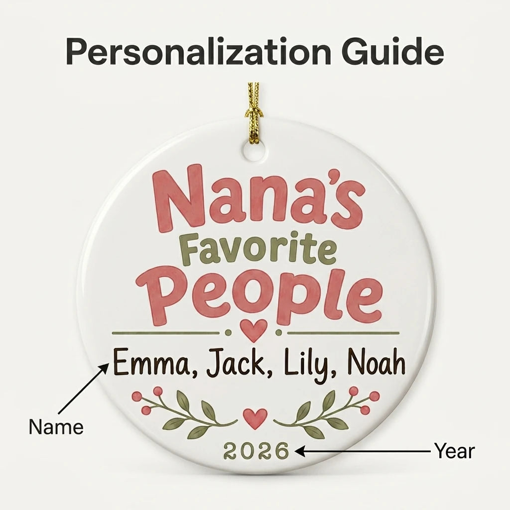 Nana's Favorite People Personalized Nana Christmas Ornament 2026 guide